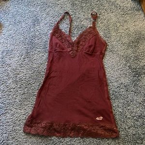 hollister cami with lace